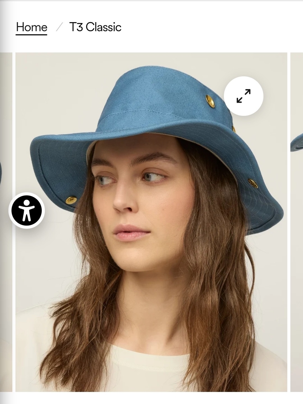 T3 Classic Heritage Hat. BNWT. Medium. Blue